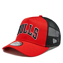 New Era Kapa New Era Team Script Trucker Bulls 60364215 Rdeča