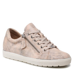 Caprice Sneakersy Caprice 9-23606-28 Creme Snake 424