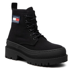 Tommy Jeans Hikerkänga Tommy Jeans Foxing Boot EN0EN01903 Black BDS