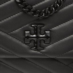

Сумка Tory Burch Kira Chevron Powder 90856 Black/Silver 003, Чорний