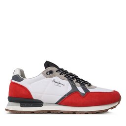

Снікерcи Pepe Jeans Brit Man Print PMS30923 Red 255, Білий