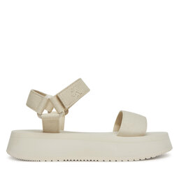 Calvin Klein Jeans Sandály Calvin Klein Jeans Sandal Velcro Webbing Mg YW0YW01693 Écru