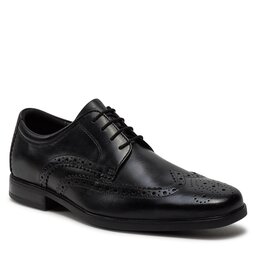 

Туфлі Clarks Howard Wing 261612537 Black Leather, Чорний
