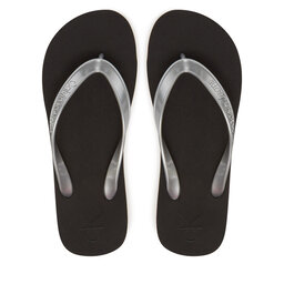 Calvin Klein Jeans Infradito Calvin Klein Jeans Beach Sandal Monologo Tpu YW0YW01719 Argento