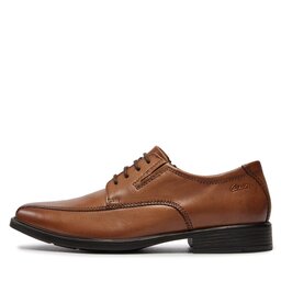 

Туфлі Clarks Tilden Walk 261300957 Dark Tan Leather, Коричневий