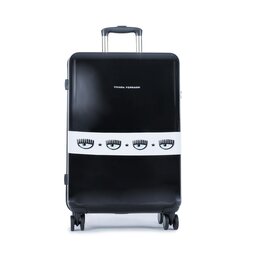 Chiara Ferragni Среден твърд куфар Chiara Ferragni 73SB0LA2 Nero