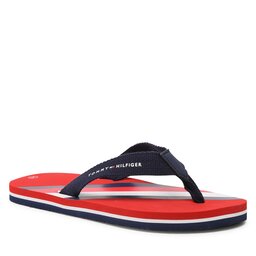 Tommy Hilfiger Infradito Tommy Hilfiger Stripes Flap Flop T3B8-32920-0058 S Rad/Blue X049