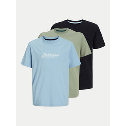 Jack&Jones Junior Jack&Jones Junior 3 marškinėlių komplektas Beau 12278387 Spalvota Regular Fit