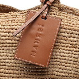 

Сумка Manebi Natural Raffia Summer Bag V 2.2 AD Tan, Коричневий