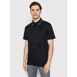 Selected Homme Selected Homme Polo marškinėliai Leroy 16082844 Juoda Regular Fit