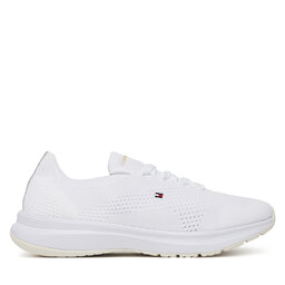Tommy Hilfiger Sneakersy Tommy Hilfiger Th Knit Runner FW0FW08813 Biały