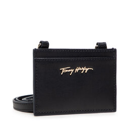 Tommy Hilfiger Estuche para tarjetas de crédito Tommy Hilfiger Essential Leather Cc Holder AW0AW10536 DW5