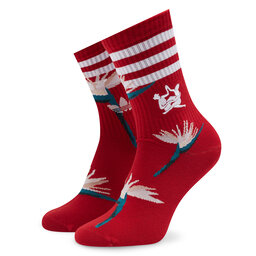 

Набір 2 пар високих жіночих шкарпеток adidas THEBE MAGUGU HK035 Off White/Power Red, Білий
