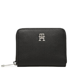 Tommy Hilfiger Cartera grande para mujer Tommy Hilfiger Th Emblem Med Za AW0AW14892 BDS