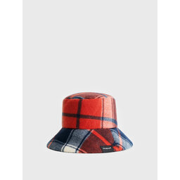 Desigual Klobúk Desigual Bucket Red Check 22WAHA08 Rojo Scuro 3029