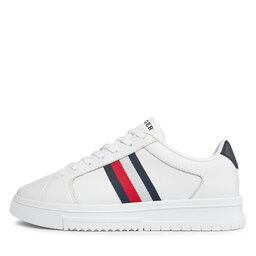 

Снікерcи Tommy Hilfiger Supercup Lth Stripes Ess FM0FM04895 White YBS, Білий
