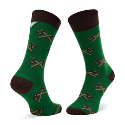 

Високі шкарпетки unisex Cup of Sox Z Siekierą Na Osy Zielone, Зелений