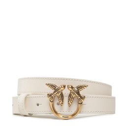 Pinko Moteriškas Diržas Pinko Love Berry Simply H2 Belt AI 22-23 PLT01 1H212P Y5H7 Avorio Z14Q