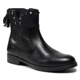 Geox Kozačky Geox J Agata E J1649E 00043 C9999 S Black