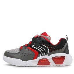 Geox Sneakers Geox J Illuminus Boy J35GVA011FEC0051 D Grey/Red