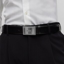 

Чоловічий ремінь Boss 50496735 Black 001, Чорний