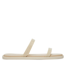 Calvin Klein Чехли Calvin Klein Double Bar Slide - Jelly HW0HW02417 Екрю