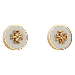 Tory Burch Обици Tory Burch Kira 90547 Tory Gold / New Ivory