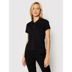 Guess Polo marškinėliai Guess Logo Pique W1YP38 RAQS0 JBLK
