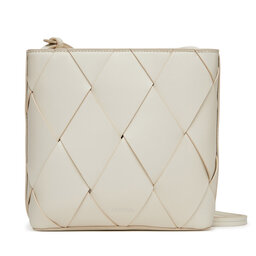 Calvin Klein Borsetta Calvin Klein Ck Woven Square Crossbody K60K612991 Bianco