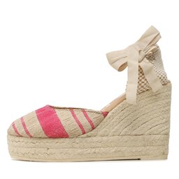 

Еспадрильї Manebi Wedge Espadrilles G 4.5 Wv Bold Pink Stripes On Natural, Бежевий