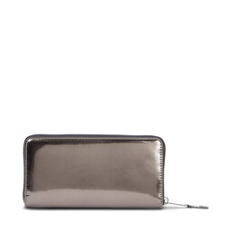 

Жіночий гаманець Tommy Jeans Tjw Must Large Za Metallic AW0AW15451 Gunmetal PCS, Сірий