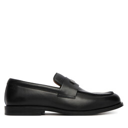 Calvin Klein Halbschuhe Calvin Klein Ess Rubber Loafer Hw Plaq Va Lth HM0HM02177 Schwarz