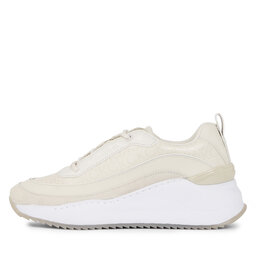 

Снікерcи Calvin Klein Intern Wedge Lace Up - Epi Mono HW0HW01663 Dk Ecru ACG, Écru