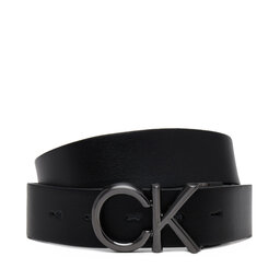 Calvin Klein Pánský pásek Calvin Klein Adj/Rev Ck Metal Bombe Mono 35Mm K50K512829 Černá