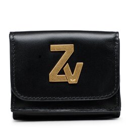 Zadig&Voltaire Mały Portfel Damski Zadig&Voltaire Zv Initiale Lw Trifold Wa LWSG00031 Noir