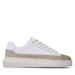 

Снікерcи Calvin Klein Jeans Chunky Cupsole Laceup Lth/Rub YM0YM00701 Bright White/Eggshell/Travertine YBR, Білий