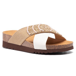 Scholl Šľapky Scholl La Serena 2.0 F27753 2224 350 Sand/Off White