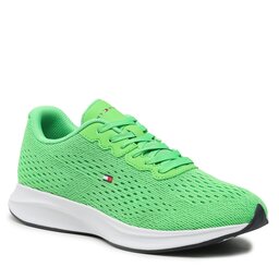 Tommy Hilfiger Sneakers Tommy Hilfiger Lightweight Runner Knit Flag FM0FM04563 Spring Lime LWY