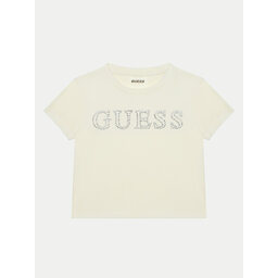 Guess Guess Majica J4YI48 KBXI2 Écru Regular Fit