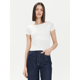 Gina Tricot Gina Tricot Marškinėliai 21319 Balta Slim Fit