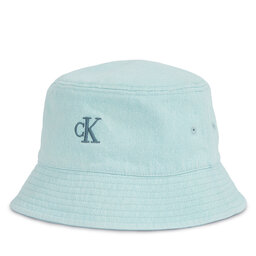 Calvin Klein Hut Calvin Klein Embro Monogram Denim Bucket Hat LV04K5021G Hellblau