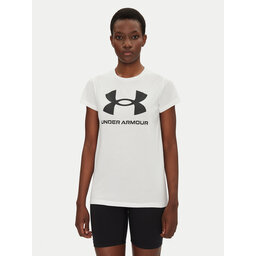 Under Armour Under Armour Marškinėliai Rival Logo SS 1356305 Balta Regular Fit