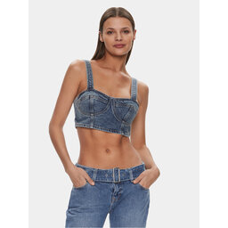 Tommy Jeans Tommy Jeans Felső DW0DW17065 Kék Slim Fit