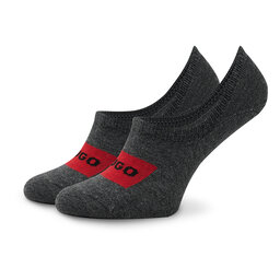 

Набір 2 пар шкарпеток до щиколотки unisex Hugo Label 50468123 031, Сірий