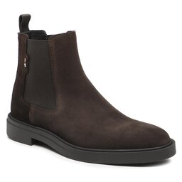 Boss Kotníková obuv s elastickým prvkem Boss 50497739 Dark Brown 205