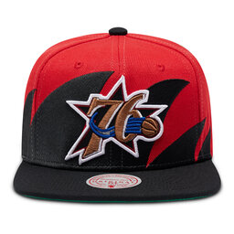 

Бейсболка Mitchell & Ness NBA Sharktooth HHSS2978 Black/Red, Червоний