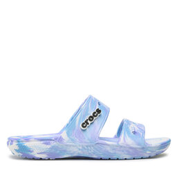 

Шльопанці Crocs Classiccrocs Marblesandal 207701 White/Oxygen, Голубий