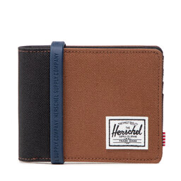 Herschel Голям мъжки портфейл Herschel Roy+ 10363-05668 Saddle/Blk