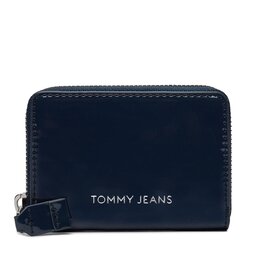 Tommy Jeans Portofel Mic de Damă Tommy Jeans Tjw Ess Must Small Za Patent AW0AW16142 Dark Night Navy C1G