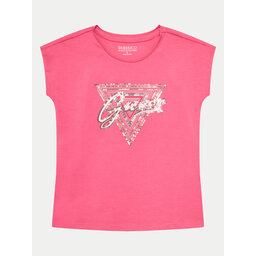 Guess Guess Футболка J4GI21 K6YW4 Рожевий Boxy Fit
